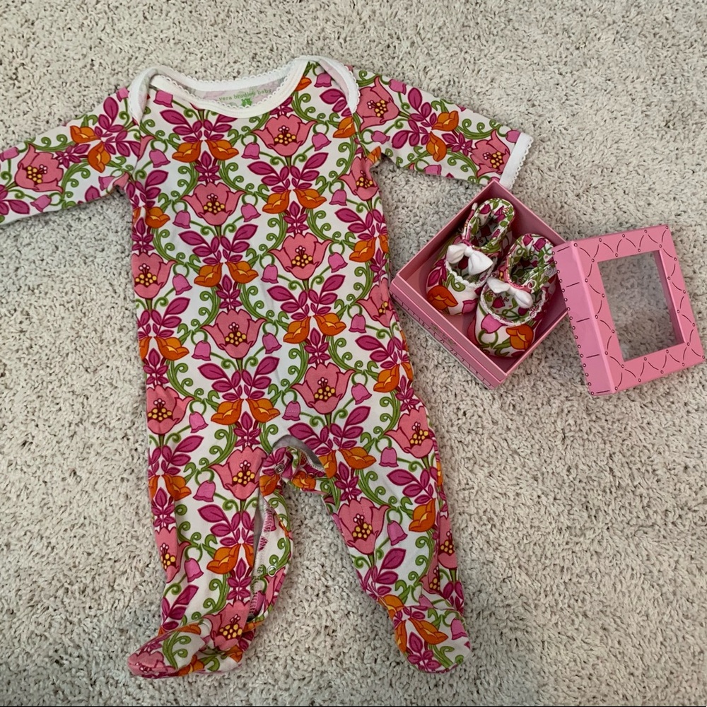 Vera Bradley - Infant Sleeper and Shoes 0-3m